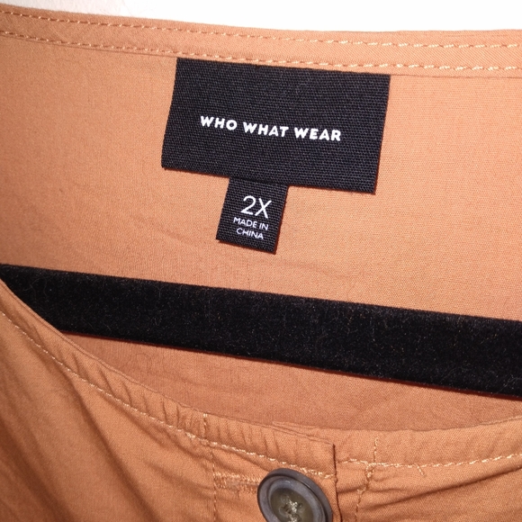 Who What Wear Plus Orange Button-up Blouse 2x - Picture 4 of 5